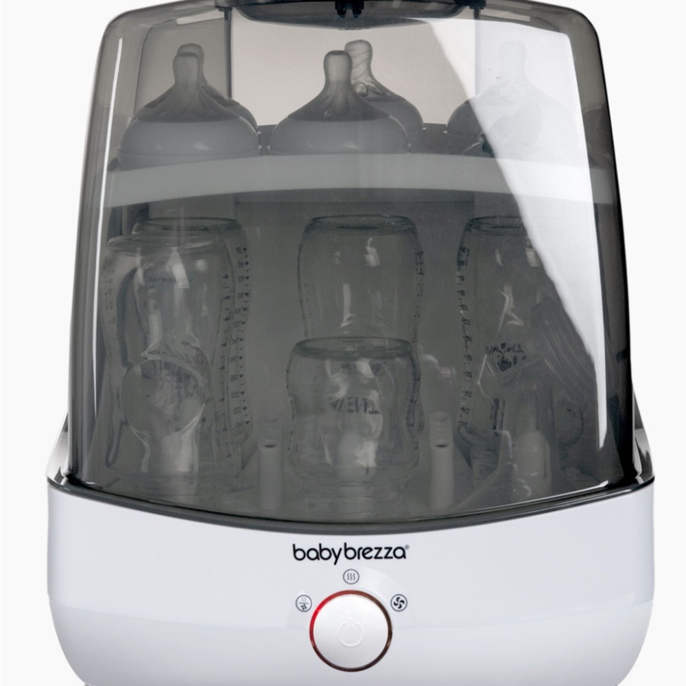 White Baby Brezza Fast Bottle Sterilizer and Dryer
